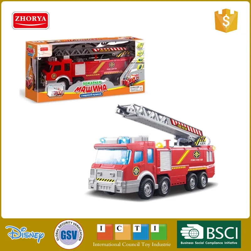 Zhorya пожарная машина с водяной пушкой стреляет водой работает от батареек