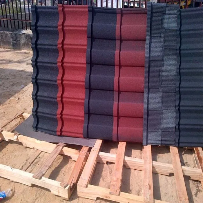 
stone coated steel roof tiles production line made in China 