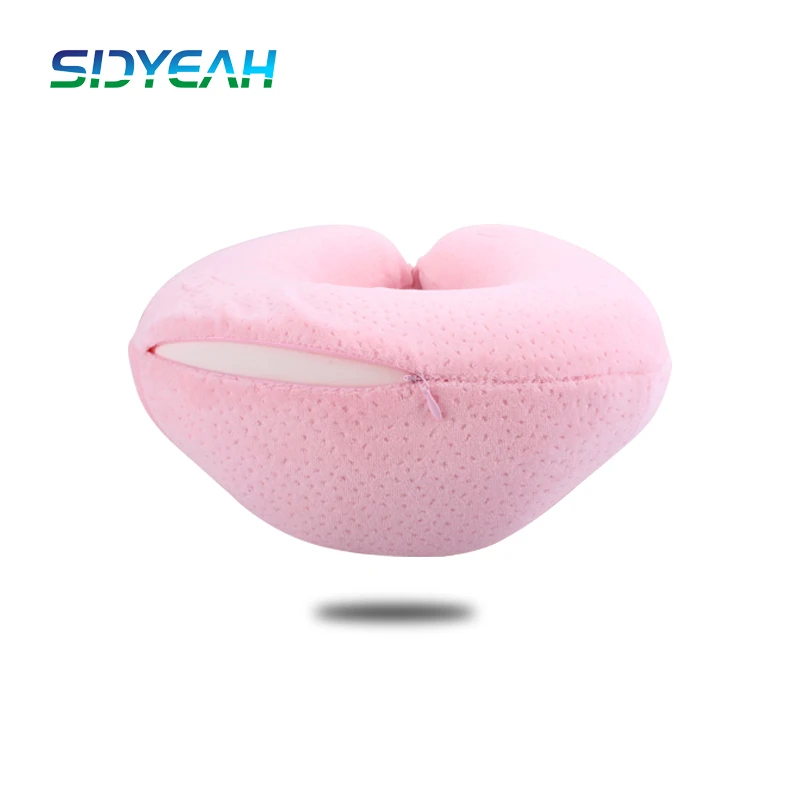 Custom Logo Memory Foam Material Travel Pillow Car Printing Flight Office Chair Neck Pillow