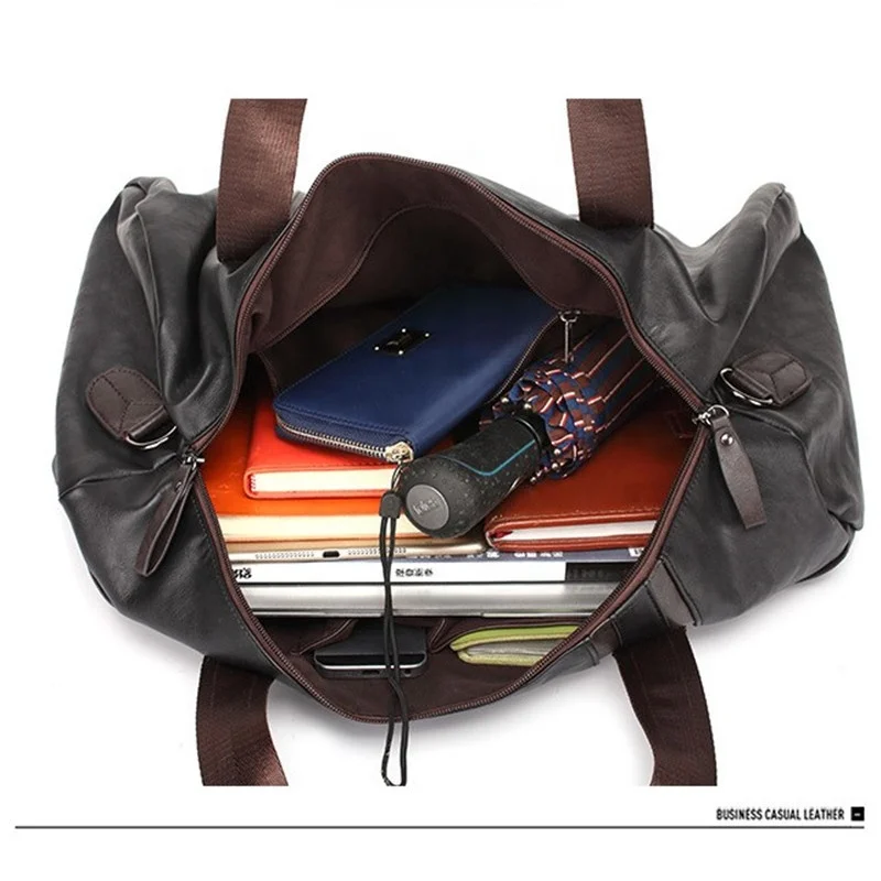 
Factory direct price hot sell leather travel bags mens leather bag 