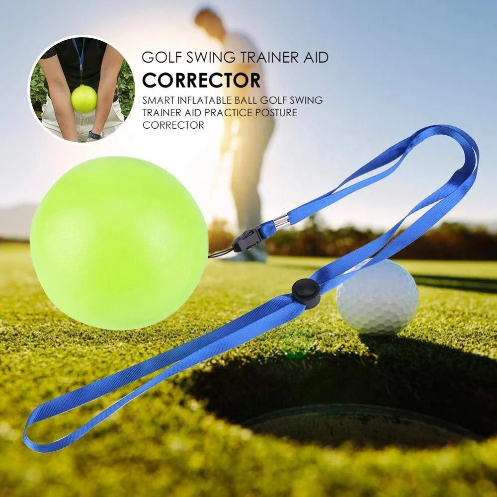 Smart Impact Ball Golf Swing Trainer Aid Practice Posture Correction Training With Adjustable Rope