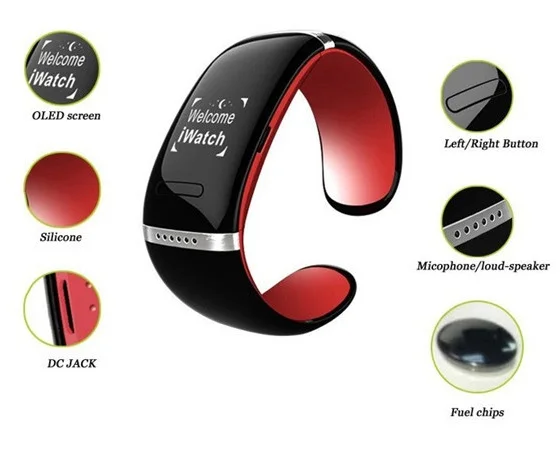 L12S Последнее bluetooth наручные часы мобильный телефон, Bluetooth 3.0 беспроводной Smartwatch L12S