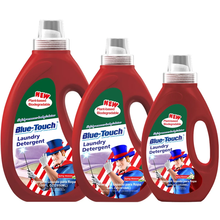 Blue-Touch plant based laundry detergent with spring blossom 34FL.OZ 1010ml