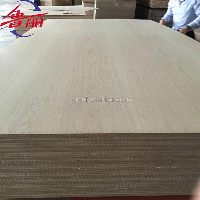 White Oak Veneer Laminated MDF Wood Panel