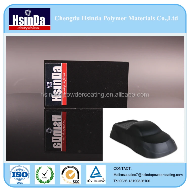 Матовый черный RAL9005 эпоксидной/полиэфирной смолы покрытие порошка порошок