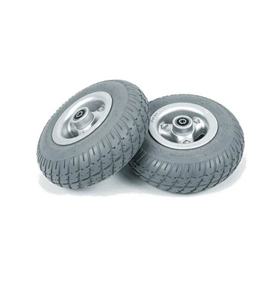 
Cheapest price best quality lightweight 9-inch small rubber tyre PU filled solid front wheel with wheelchairs 