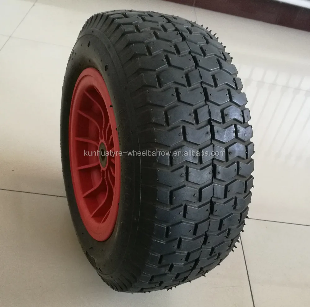 
high quality competitive price plastic rim pneumatic 16x6.50-8 wheel barrow wheel 