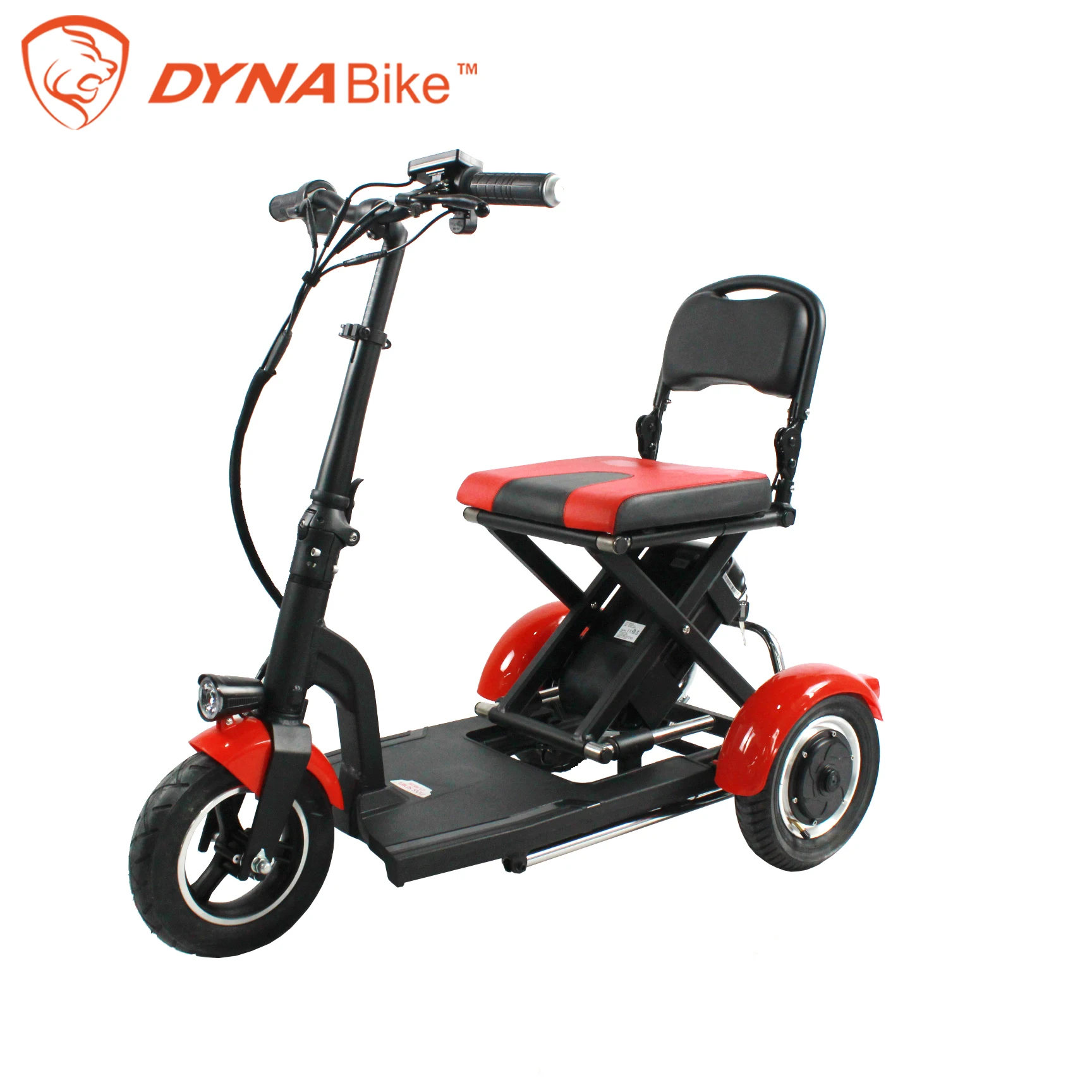 Safe Three Wheels Folding And Lightweight Electric Mobility Scooter For The Disabled