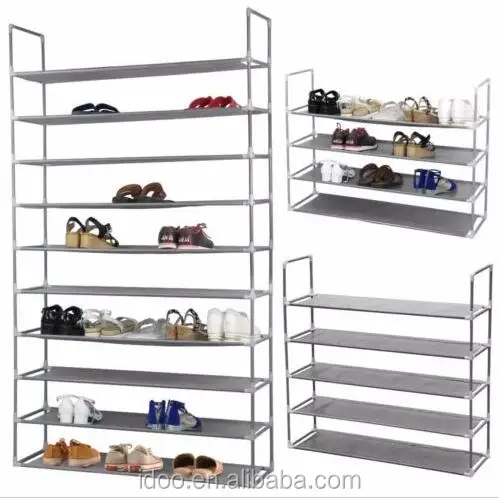 Factory Hot Selling Non-woven Shoe Rack Storage Organizer Portable Plastic Shoe Racks for Home