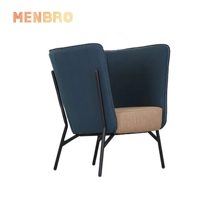 
Mid Century Modern Design Black Leather Relax Lounge Sofa Chairs Home Living Room Furniture High Back Accent Chair 