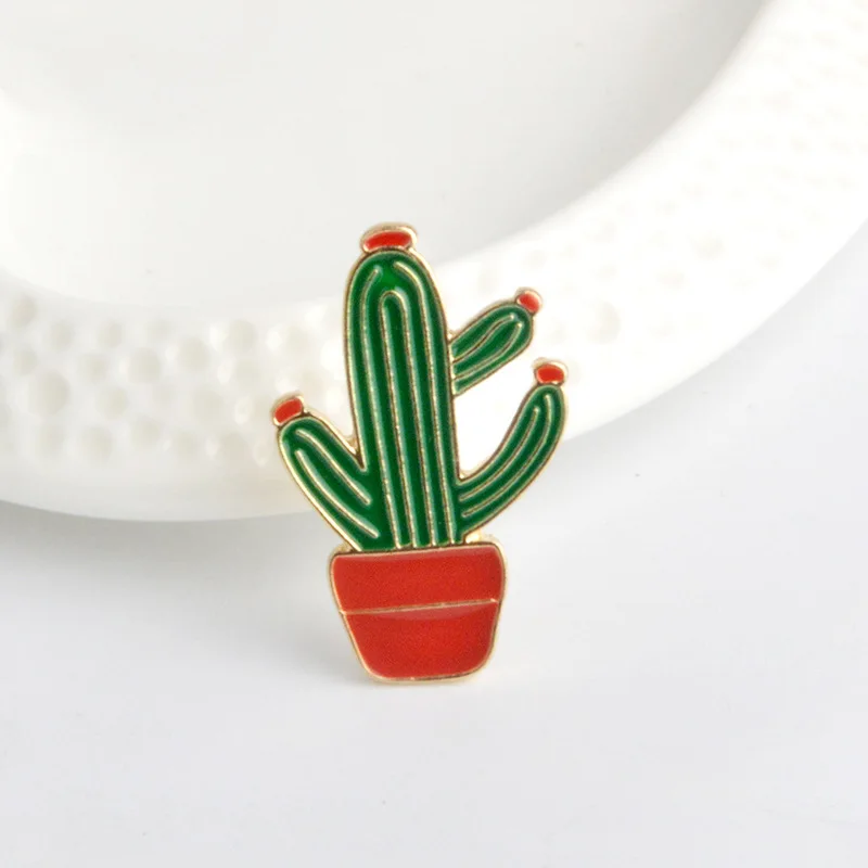 Hat Guitar Mexican Cactus Enamel Pins Brooch Badge Metal Girls Jeans Bag Decoration Gift Fashion Jewelry Wholesale