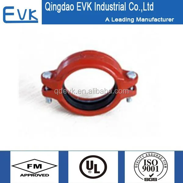 6 inch Grooved Rigid Pipe Clamps Ductile Iron Pipe Coupling