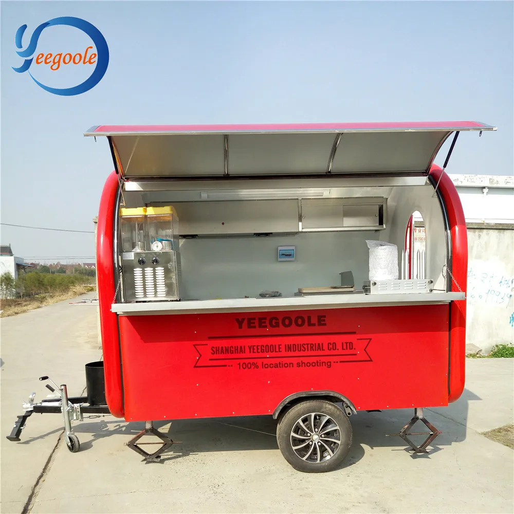 Mobile food trailer/caravan trailer for sale/food concession trailer for sale CE