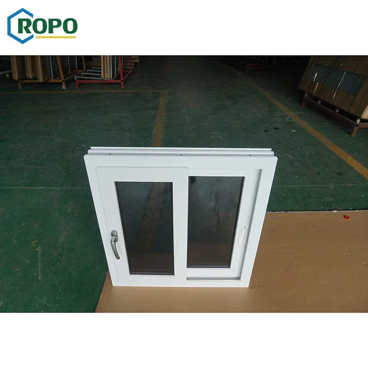 Australian Standard Temper Double Glaze Glass Grill Design Plastic PVC UPVC Sliding Glass Windows