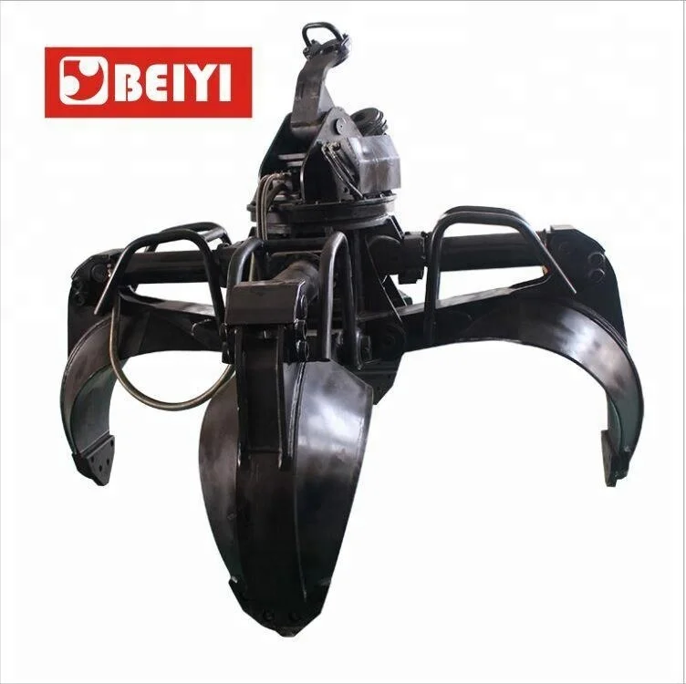 Orange peel grapple Excavator attachment Rotating Grapple grabs/ Hydraulic Grapples Construction Machinery Parts rock grapple