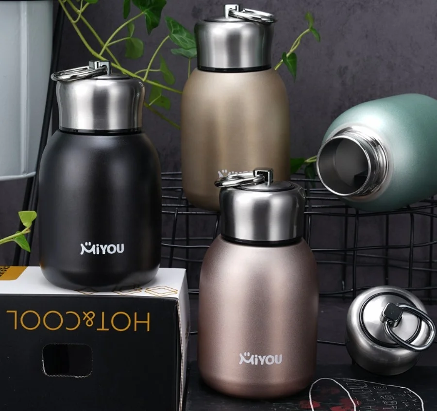 320ml cute lovely Stainless Steel Double kids love baby thermos keep warm cold