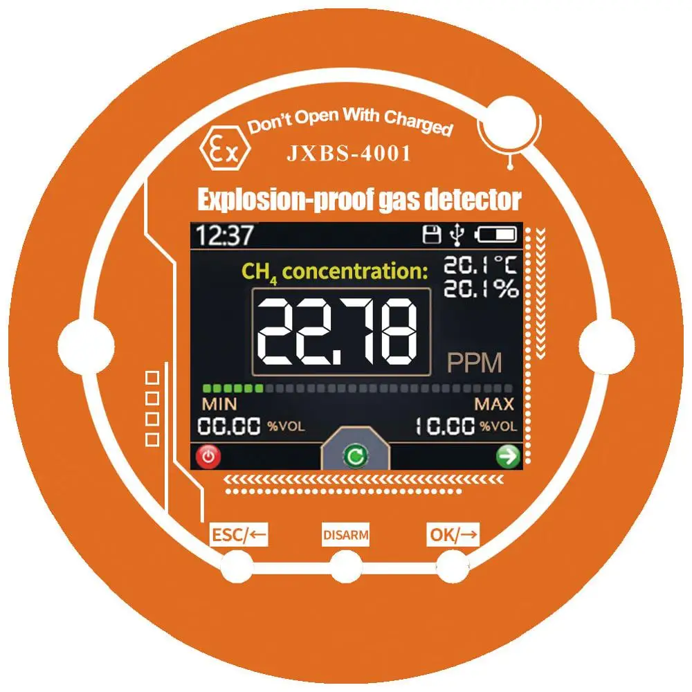 Fixed Multiple Gas Detector Monitor CH4 High Sensitivity Long Life LED Display Gas Alert Unique Design Favorable Price