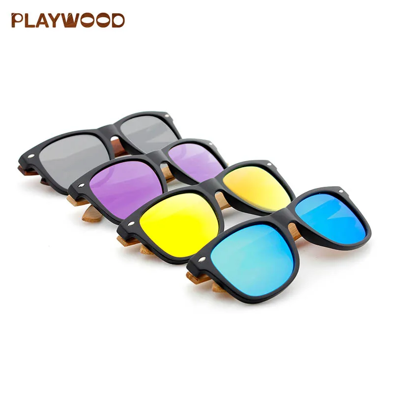 
Oculos de sol Men Sunglasses Custom Logo Polarized Bamboo Wood Sunglasses 2021 