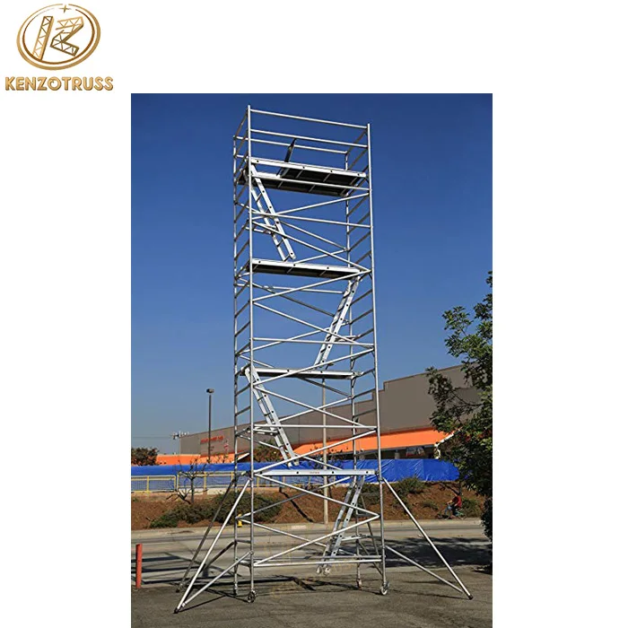 Aluminum Alloy Scaffolding Material Mobile Multifunctional Portable Scaffolding TUV Certificated