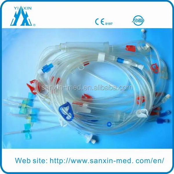 Medical hemodialysis blood line set for single use CE