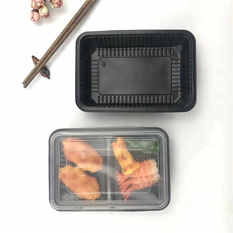 Disposable Food Containers for catering Plastic Lunch Boxes Bento Boxes with compartments