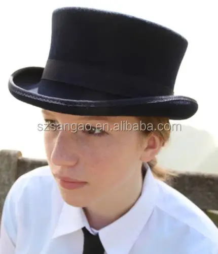wholesale perfect wool felt short top hat with cheap price