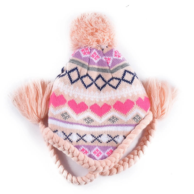 Keep Warm Children Winter Hat/Jacquard Knit Hat/Kids Beanies