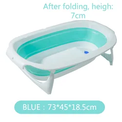 Foldable bathwater barrier baby bathtub for baby