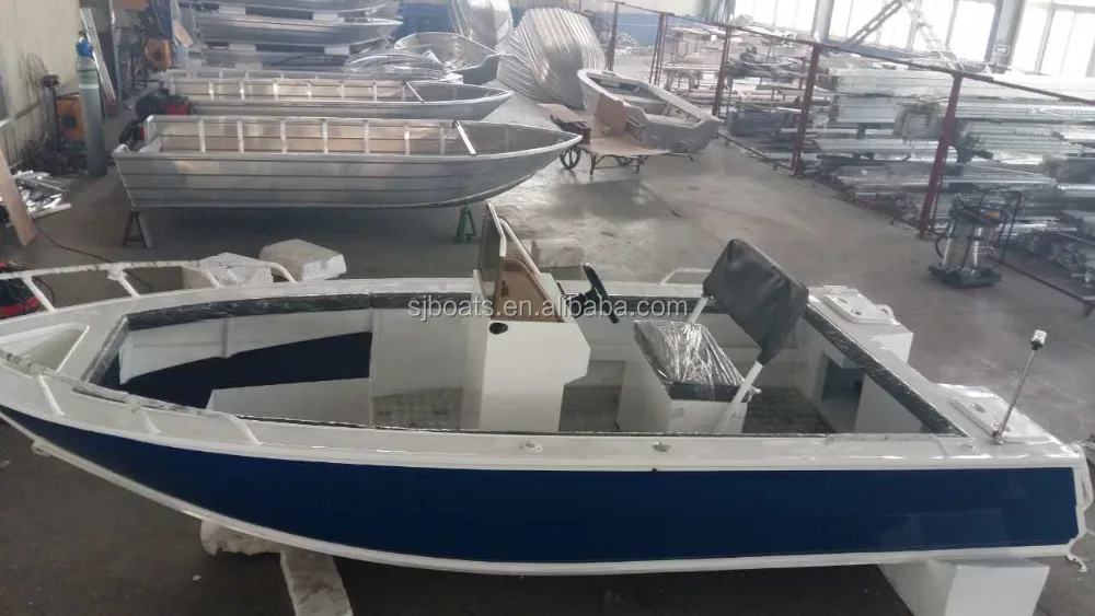 19ft outboard motor aluminum boat with center console for sale