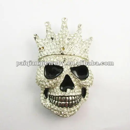 
Rhinestone skull belt buckle conchos Yiwu factory 