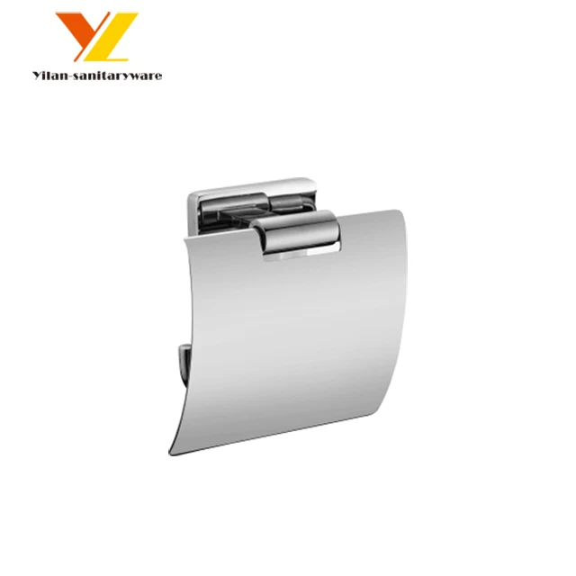 Настенный держатель для туалетной бумаги с крышкой из нержавеющей стали