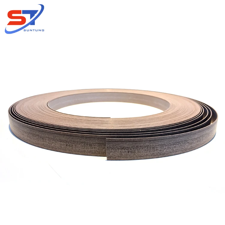 Manufacturer Wood Grain PVC Plastic Edge Binding Tape Edgebands