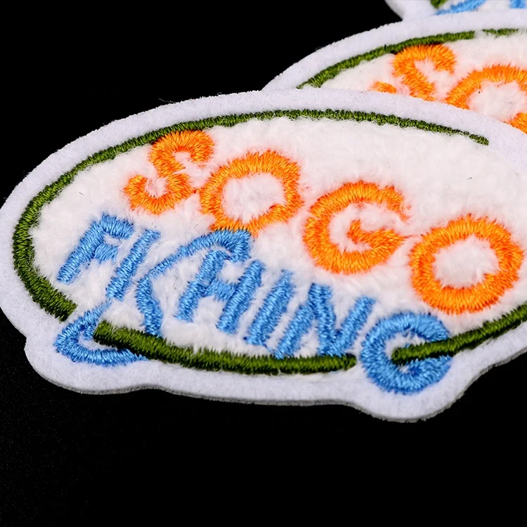 No Minimum Order Quantity Cheap Personalized Easter Custom Felt Background Embroidery Chenille Patches for Uniforms