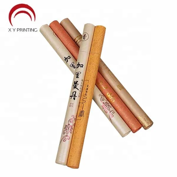 
Custom retro round paper tube box/sandalwood paper tube box/ small size paper tube gift packaging box 