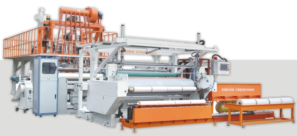Fully Automatic High Speed 3 Layer or 5 Layer Stretch Cling Film making machine