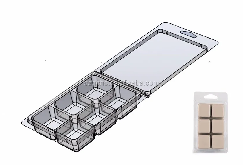 
plastic wax melts clamshell blister packaging 