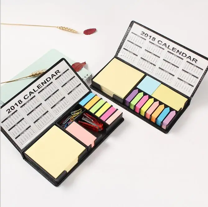 Progress Sticky Note and Page Marker Box Set - Inspirational Holder and Organizer of Self Stick Note Cards