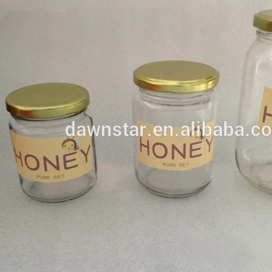 promotion Types Of Size Available Round Shape Glass Honey Pots Wholesale spicy jar mason jar