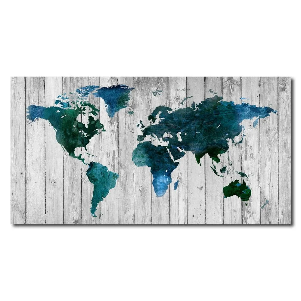 For sale new item map picture wall hanging oil canvas printing  print artwork for hotel decor