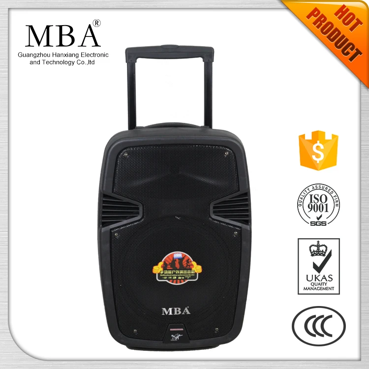 12-дюймовый Сабвуфер Активный Тележка 12 В 4.5AH Свинцово Аккумулятор Докладчик