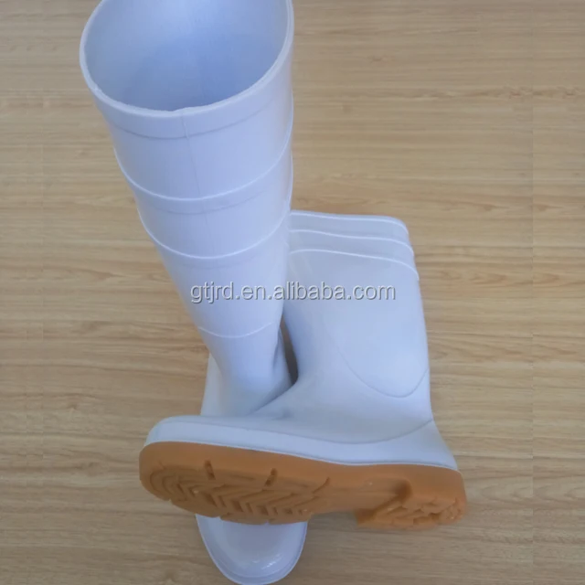 Anti-Corrosion oil resistant food industry white pvc safety rain Boots Industrial work Safety Shoes