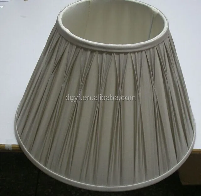 Шелковый плиссированный Тень для лампы