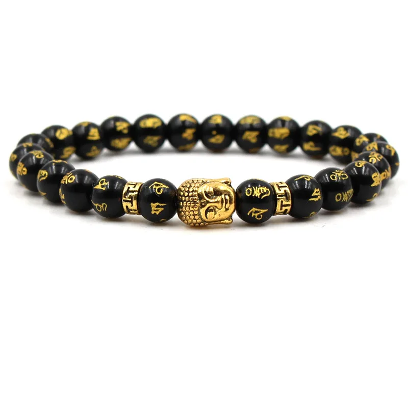 
Religion Buddha Tibetan Yoga Mala Bracelet Natural Stone Bead Bracelets 