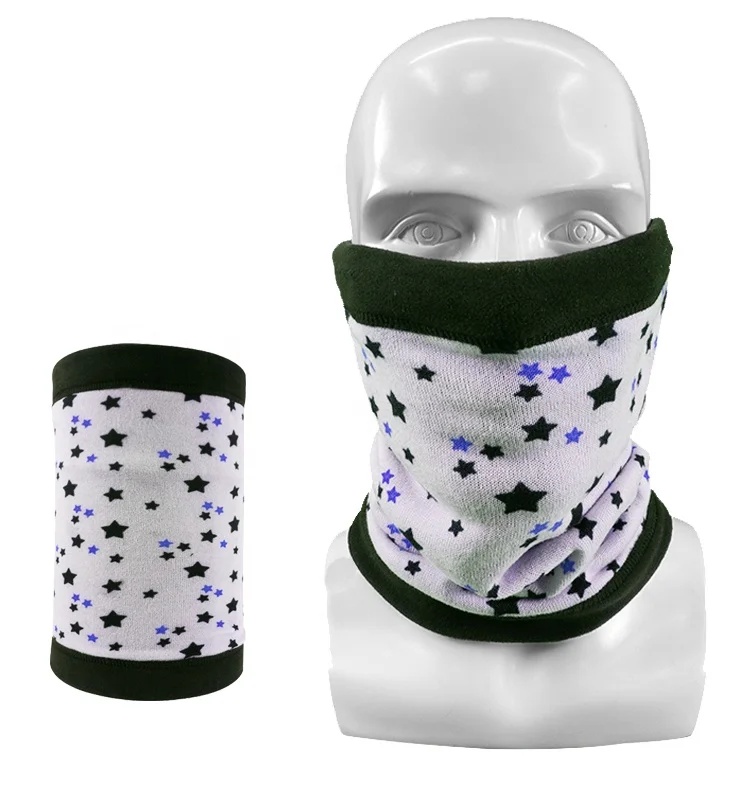 Многофункциональный флисовый зимний трубчатый шейный обогреватель с принтом логотипа на заказ