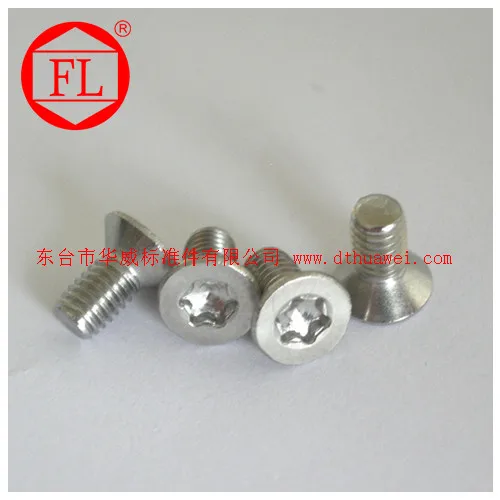 
Made in China Stainless pan head torx screws DIN~7985 
