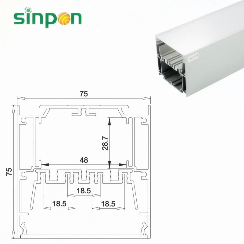 Бизнес-промышленной порошковое покрытие алюминиевого профиля для полосы света