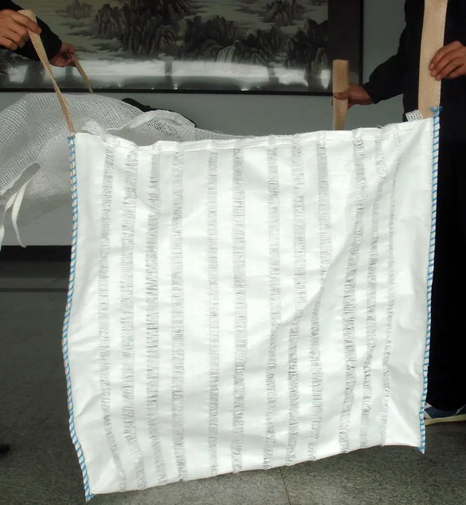 Dapoly Bulk Jumbo Mesh Packaging Sack Packing 1000kg 1ton Big Bag For Firewood