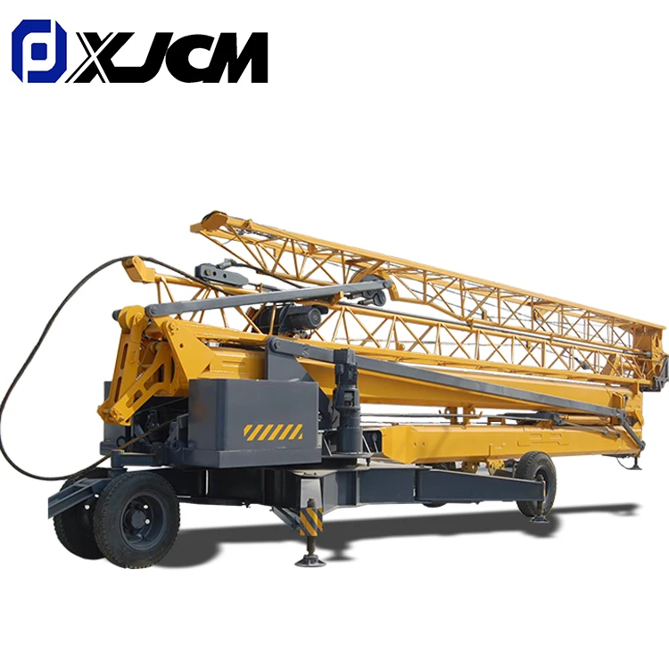 High Efficiency Electric 2 ton Small Tower Crane with Counter weight