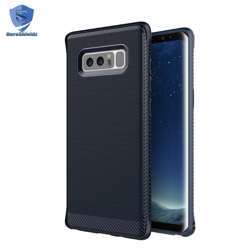 Высококачественный мягкий чехол из матового углеродного волокна и ТПУ для телефона Samsung Galaxy Note 8, противоударный чехол-накладка для Galaxy Note 8