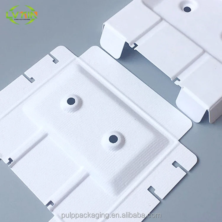 
Biodegradable Pulp Inner Tray,molded Headphones Packaging Trays Bagasse Pulp Wet Press Pulp Molding Recycled CN;GUA OEM 